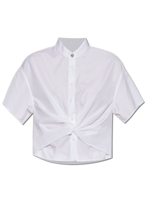 Tシャツ・カットソー VERSACE Men Tops 1011694 1A08584 1W000 BIANCO OTTICO WHITE Versace Jeans Couture T-shirt with logo | Men's Clothing